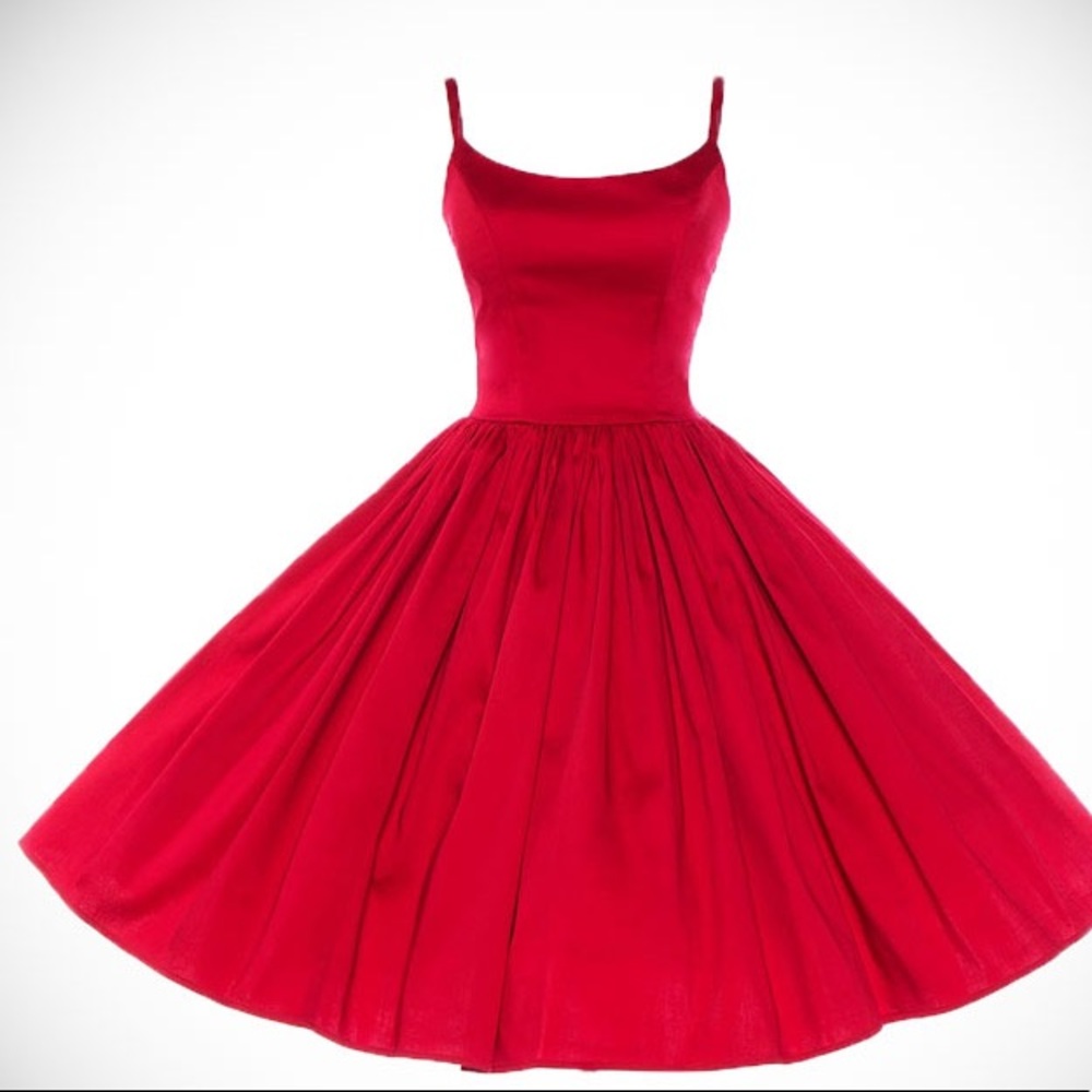 Pinup Couture Red Jenny Dress 2X (has pockets!)